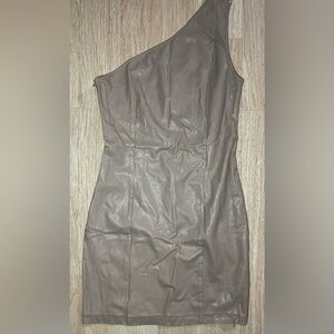 Forever 21 Strapless Metallic Brown Dress